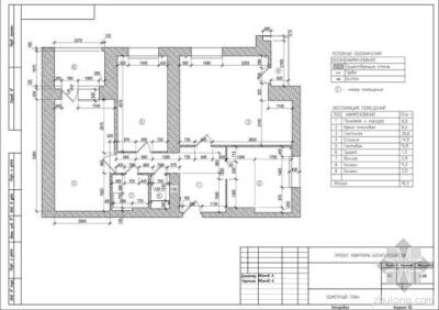 【{俄罗斯时尚的开放式公寓}】设计、图片来源：GEOMETRIUM建筑事务所 平面图