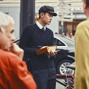 2014秋冬新款男士圆领毛衣