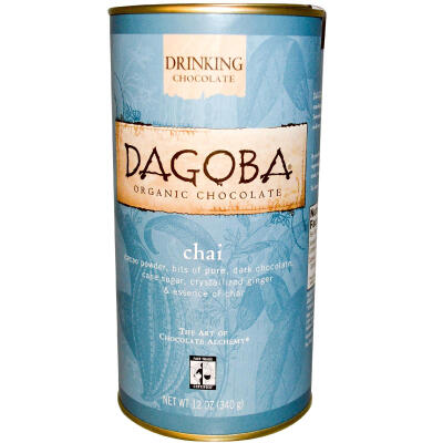 美国进口 Dagoba纯天然有机可可粉 印度奶茶风味 340g 现货