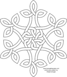 Celtic Knots 凯尔特结 图案，这种绳结式的图案出现在大概公元450年，象征着无限与永恒，常常被装饰在墓地的十字架上。