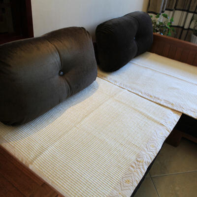 309彩雪尼尔沙发垫坐垫布艺 防滑沙发套巾 飘窗毯床前毯 70宽90宽