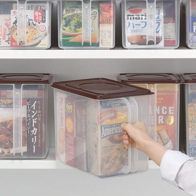 日本进口 inomata厨房食品收纳盒食物收纳箱大米绿豆类储物盒