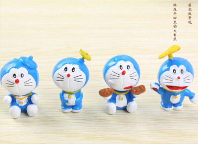 可爱叮当猫 机器猫情景展示树脂公仔