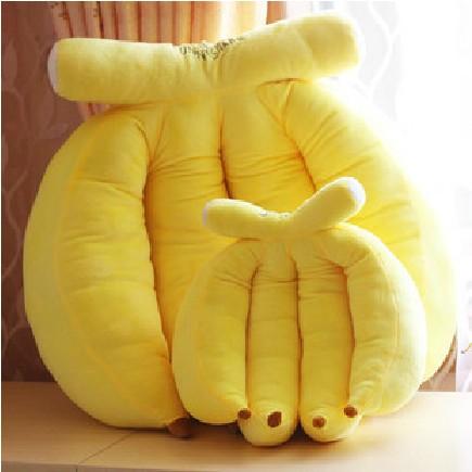 朵爱水果香蕉抱枕创意 抱枕可爱 靠垫 靠枕 抱枕头毛绒玩具