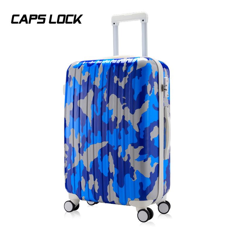 CapsLock 旅行箱 万向轮 拉杆箱 箱包 行李箱 女 20寸24寸男 迷彩