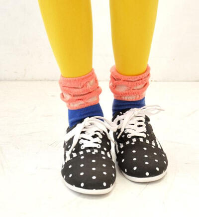 日系秋冬 复古镂空装撞色粗线色堆堆女短袜花边袜 短靴袜单鞋袜