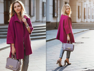 Victoria Platina - United Colors Of Benetton Coat, Zac Posen Bag - Blueberries