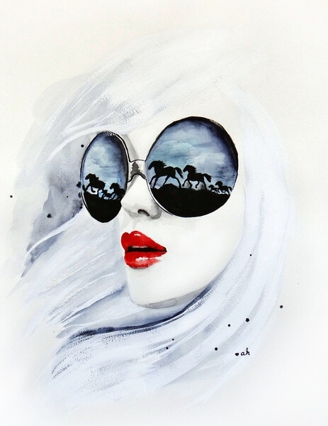 来自Anna Hammer 的一组清新自然的时尚手绘插画欣赏。 Born in Poland, lives in Las Vegas. Color pencil artist with the love of fashion illustration.