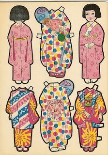 vintage paper doll