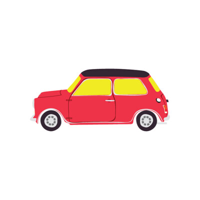 原创防水纹身贴迷你 Mini Cooper 小汽车 创意礼品 TATOO刺青贴