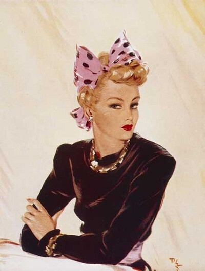 Fashion/Pinup art by David Wright 1940’s