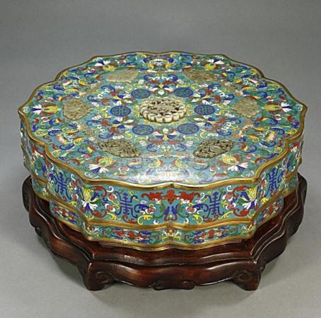 ANTIQUE CHINESE CLOISONNE ENAMEL BOX