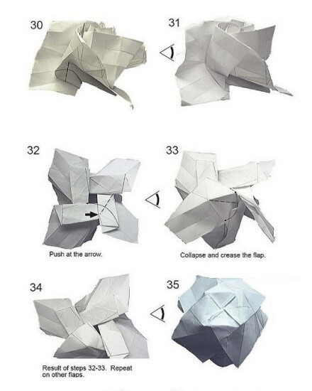 川崎玫瑰花折纸教程