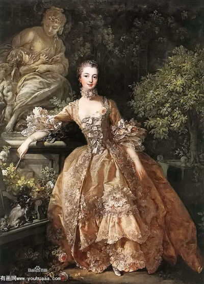 《蓬巴杜夫人》，布歇。1758年所做。