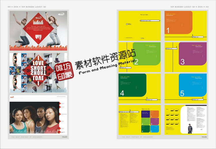 国外平面设计排版画册折页矢量AI/EPS/CDR/PSD模板分层素材图库