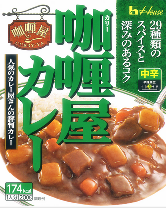 日本原装进口 HOUSE咖喱屋中辛咖喱 拌饭料方便好吃实惠 200g