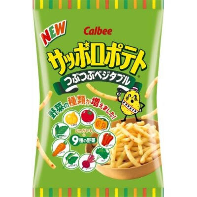 原装进口食品 日本calbee卡乐比9种蔬菜爽脆薯条