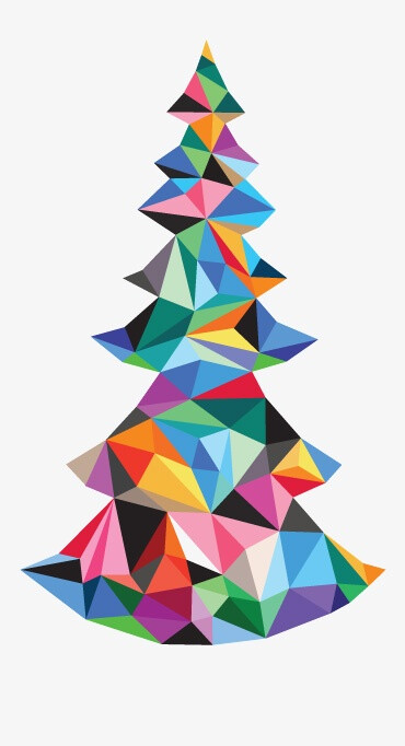 Thoroughly Modern Christmas Tree. You could actually take the leidos designs you have already done but them in a tree shape and then have this 3-d printed.....