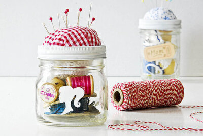 Mason Jar Sewing Kit