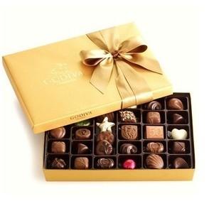 进口高迪瓦Godiva巧克力歌帝梵金色礼盒36粒礼盒精装送礼