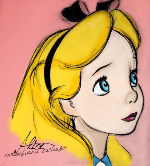 Beautiful Sketch Alice. Wish I knew the source.