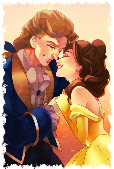 Beauty and the beast, Disney couple