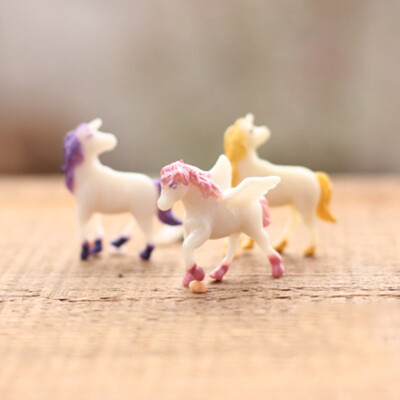 苔藓微景鱼缸造景卡通神话独角兽