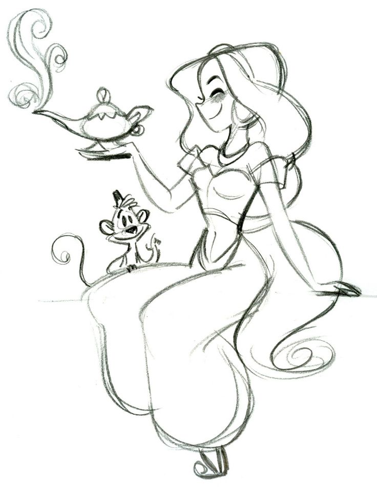 Just For Fun - Lunchtime Doodle - Jasmine (C)DISNEY