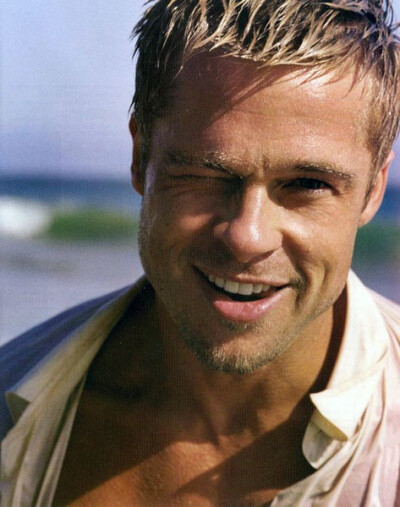 Brad Pitt，迷死人了