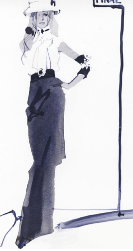 Fashion illustration David Downton.