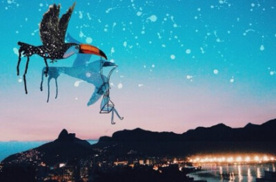 来自里约的艺术家一组创意照片.真实与虚幻结合，和谐到爆。