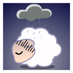 查看《黑眼羊——翔通动漫原创表情》原图，原图尺寸：300x300