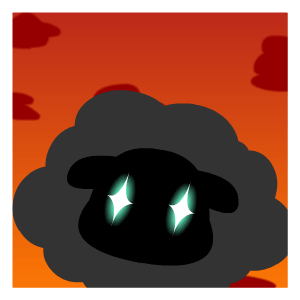 查看《黑眼羊——翔通动漫原创表情》原图，原图尺寸：300x300