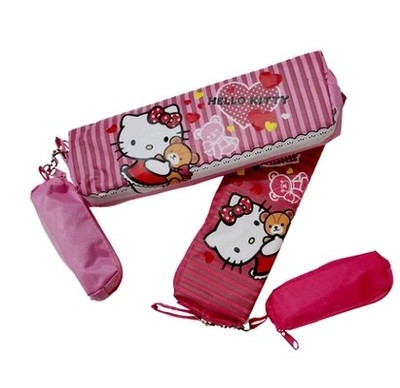 Hello Kitty 凯蒂猫卡通可爱 笔袋 子母笔袋 文具袋 杂物袋