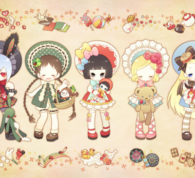 おにんぎょうごっこ | 稲葉せいこ [pixiv]