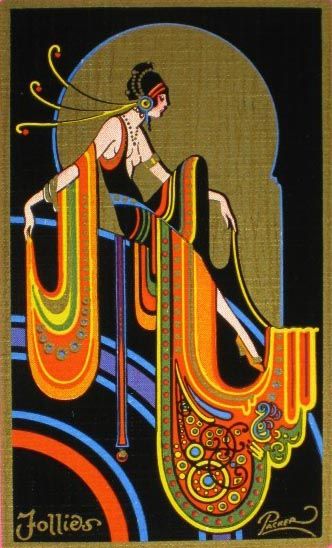 1920s playing card art.