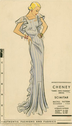 Vintage sewing pattern. So pretty!