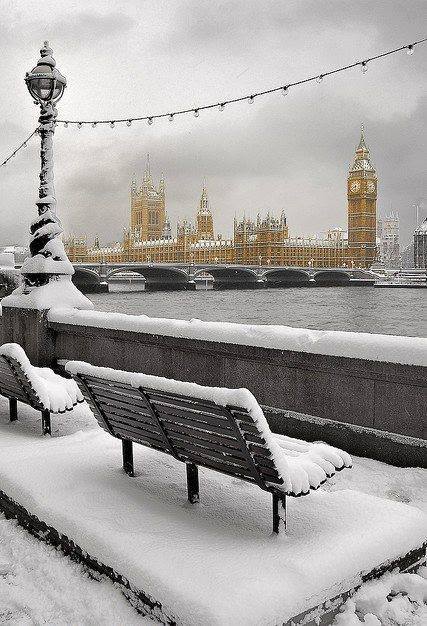 英國-倫敦雪景。 #街景#