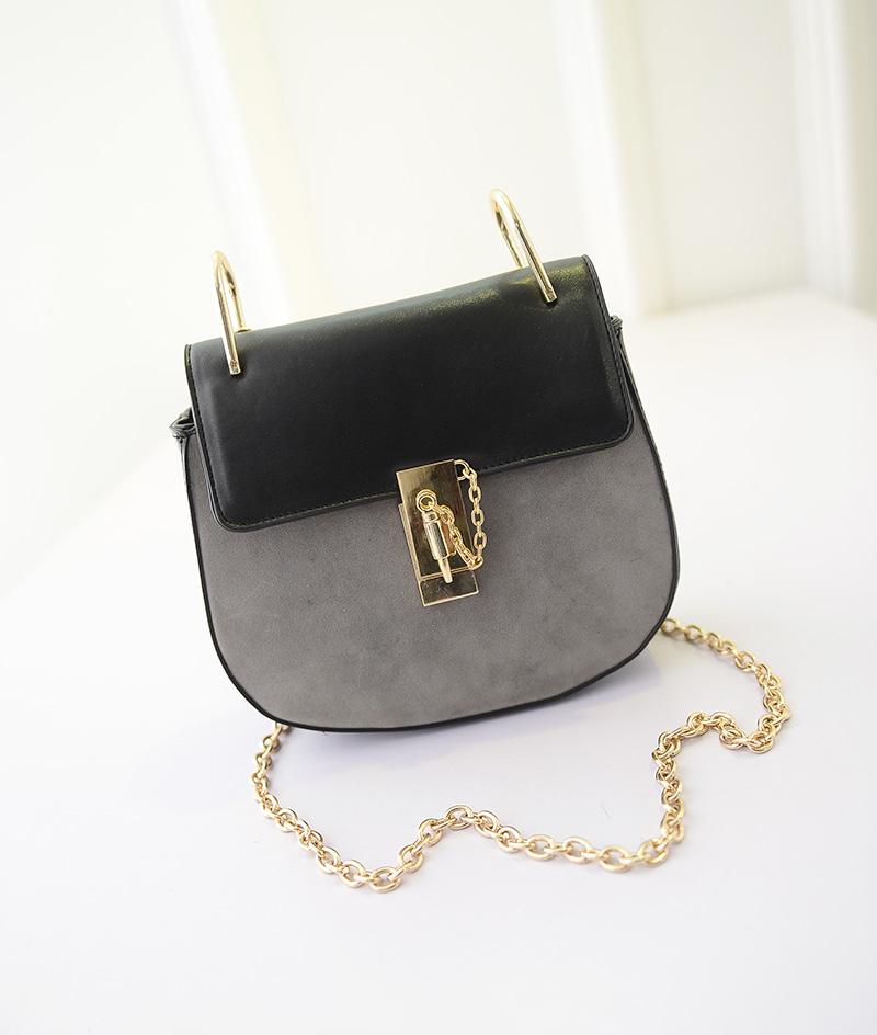 包包小号 复古潮小猪链条包单肩包斜挎包磨砂皮女包小包