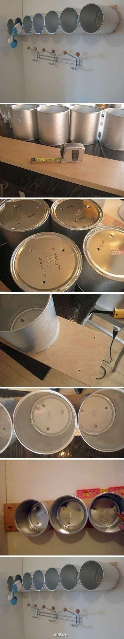 【9款创意家居DIY】家里用完的奶粉罐不要扔，来个超级大变身，变废为宝~（转）