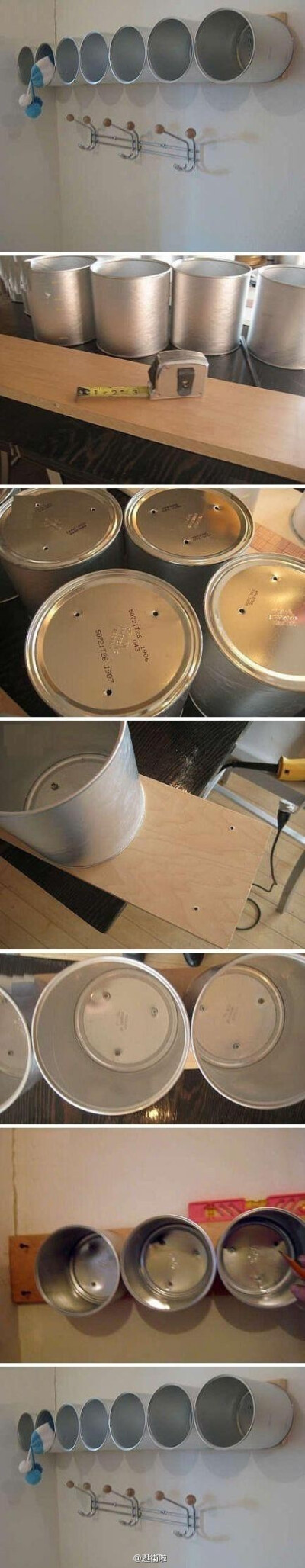 【9款创意家居DIY】家里用完的奶粉罐不要扔，来个超级大变身，变废为宝~（转）