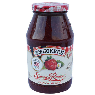  美国进口盛美家SMUCKER'S 精选大块草莓果肉酱 草莓酱907g