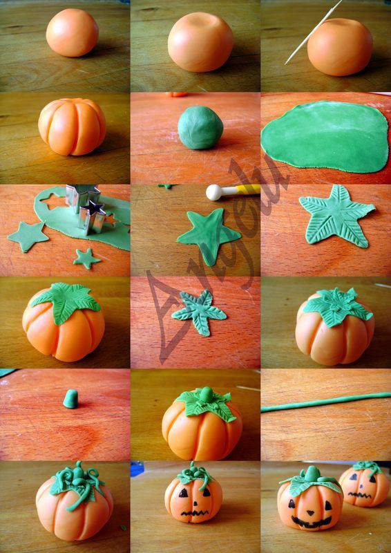 Pumpkin Polymer Clay Tutorial. Very simple &amp;amp; mine turned out almost like these!