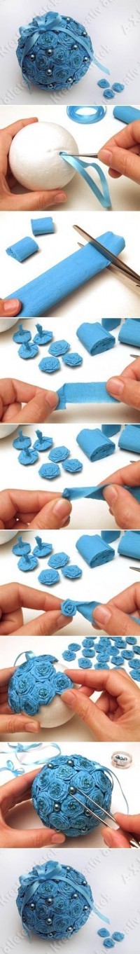 DIY Crepe Paper Flower Ball DIY Projects | UsefulDIY.com【阿画】