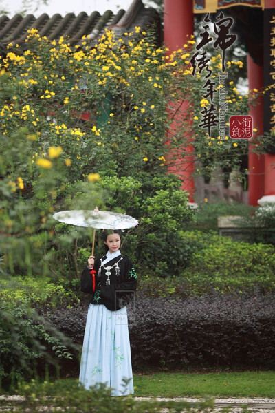 衔泥小筑锦绣年华汉服女装双层刺绣袄裙袄衣单件竹君 2色可选