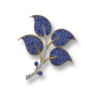 Sapphire and Diamond Brooch, Van Cleef &amp;amp; Arpels