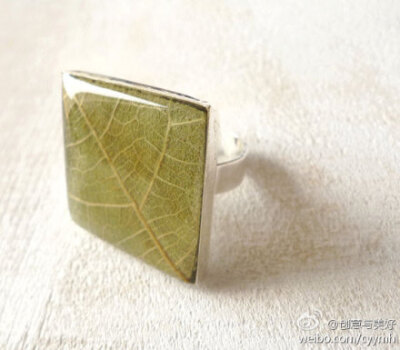  有没有想过不起眼的花花草草，被环氧树脂和彩纸包裹起来，做成首饰会是怎样的效果？怎么样！简单而高贵，低调而高雅，自然的美才是真的美。来自克罗地亚的Vanja and Morana。http://t.cn/RzMkKvO