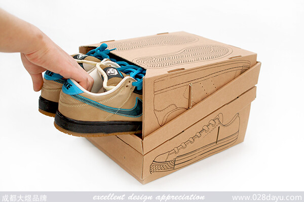 运动鞋盒包装设计