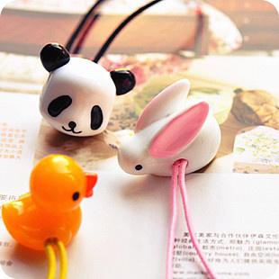 糖心家 超级可爱小水鸭白兔熊猫 萌呆の发圈绑发带绑发绳