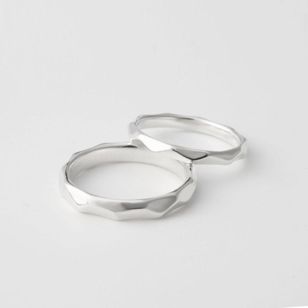 男女款戒指925银指环情侣对戒一对韩版简约时尚食指戒子结婚礼物